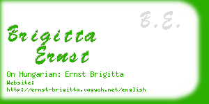 brigitta ernst business card